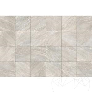 Pietra sinterizzata L'ALTRA PIETRA Vesuvio Chiaro, 59,5 X 59,5 X 2 cm, R11 - Antiscivolo per uso esterno