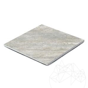 Pietra sinterizzata L'ALTRA PIETRA Vesuvio Chiaro, 59,5 X 59,5 X 2 cm, R11 - Antiscivolo per uso esterno