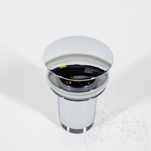 Ventola per lavabo Alca Plast click/clack (ottone cromato, 5/4", senza prelavaggio, spina grande)