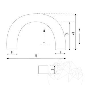 Cismea Grande Giardino, Tradizionale, autoportante - Rivestimento poligonale in pietra, ardesia Kavala, 105 x70 cm