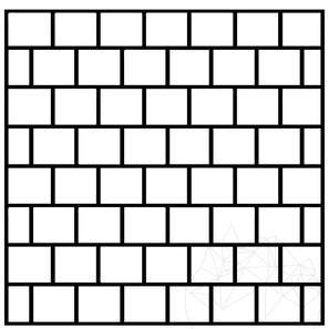 Travertino classico a croce anticato, 10 x 10 x 1 cm - Economy