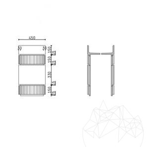Lavandino bagno - Tao Vertigo Ceppo Marmo 45 x 85 cm