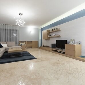 Classic PREMIUM Travertino lucido a taglio incrociato 122 x 61 x 1,2 cm