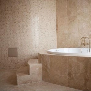 Travertino Classic Cross Cut Lucido 2 cm - Piani di lavoro, gradini, smalti e pezzi personalizzati