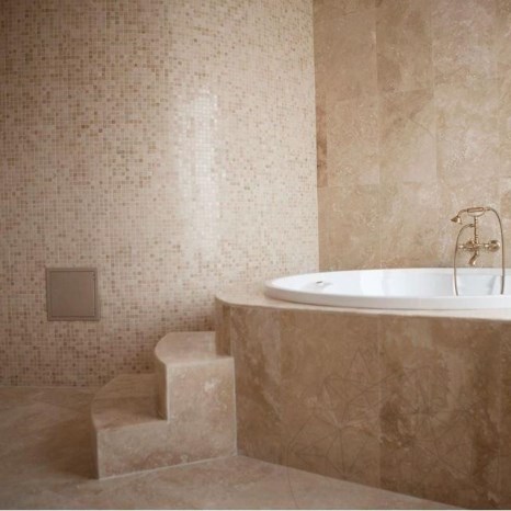 Travertino Classic Cross Cut Lucido 2 cm - Piani di lavoro, gradini, smalti e pezzi personalizzati