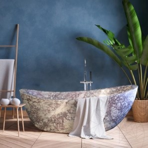 Vasca da bagno Autograph Marmura Arabescato Faro, 185 x 86 x 70 cm