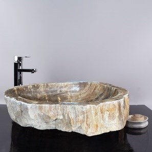Lavello in legno pietrificato Matia
