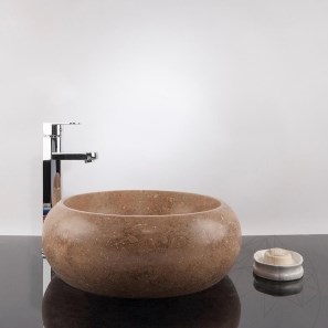 Lavabo in travertino Matia Latte RS-21