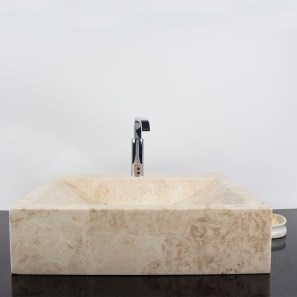 Lavello Arco in marmo Cappucino SS-30, 45 x 45 x 12 cm