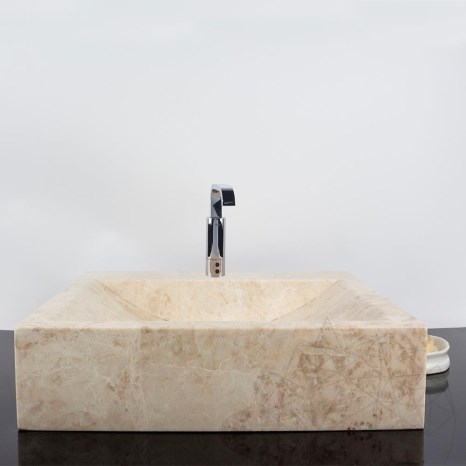 Lavello Arco in marmo Cappucino SS-30, 45 x 45 x 12 cm
