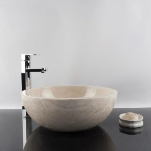 Lavello in marmo Matia Light Beige RS-5, 42 x 15 cm