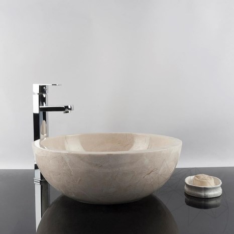 Lavello in marmo Matia Light Beige RS-5, 42 x 15 cm