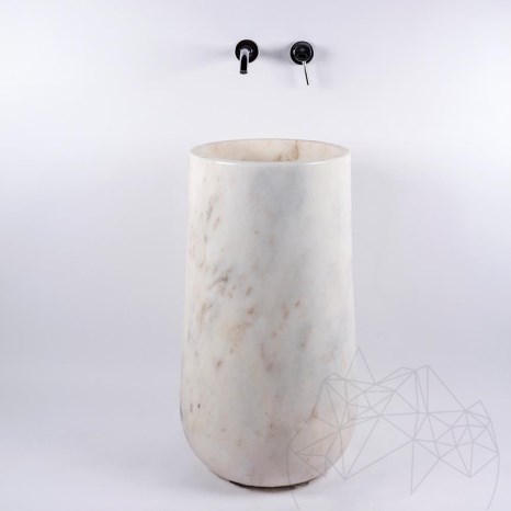 Lavello Autograph in marmo Arabescato, 40 x 85 cm