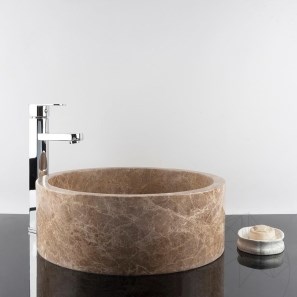 Lavello in marmo Matia Emperador chiaro RS-22