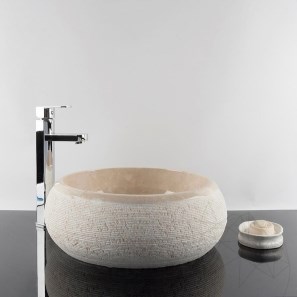 Lavabo in marmo Matia Light Beige RS-24
