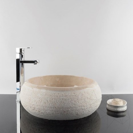 Lavabo in marmo Matia Light Beige RS-24