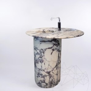 Lavello Autograph Marmo Arabescato, 85 x 43 cm