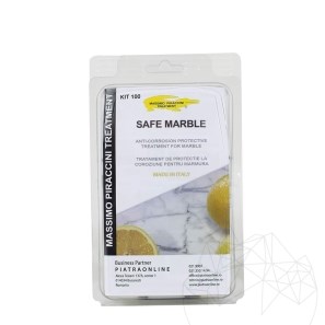 Kit professionale "Safe Marble", 100 ML: protezione anticorrosiva (limone, vino, succo di frutta, aceto ecc.) per la pietra naturale lucidata
