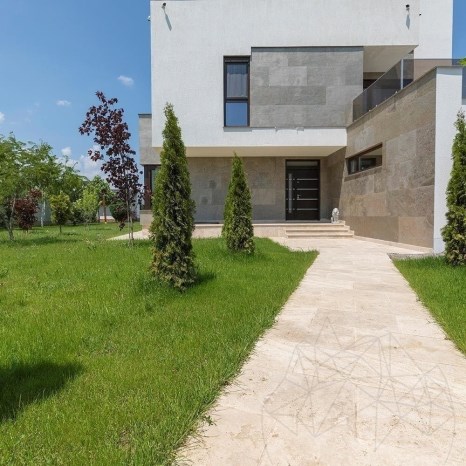 Travertino Classic Cross Spazzolato e Daltuit, 61 x 40,6 x 3 cm