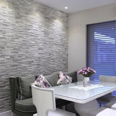 Mosaico di Marmo Tundra Grigio 3D Polisata da muro