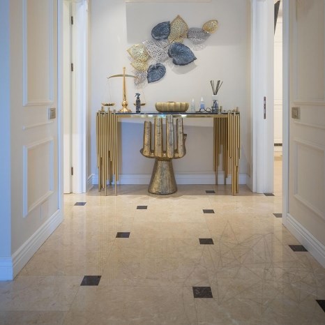 Marmo Royal Cream lucido, 60 x 30 x 2 cm