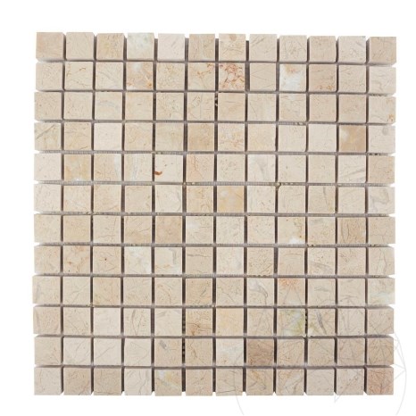 Mosaico di marmo Beige chiaro Polisata, 2,3 x 2,3 cm