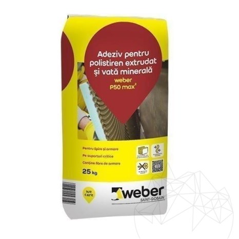 Adesivo flessibile per sistemi di isolamento termico - Weber P50