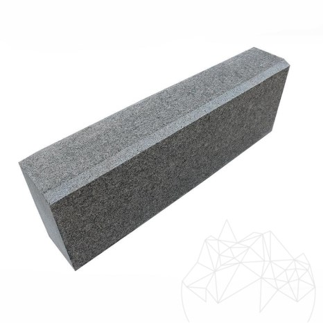 Bordo in granito grigio antracite, 10 x 15 x 50 cm (Bizot 2 cm 1L)