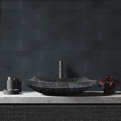 Ardesia nera Natur, 60 x 10 x 1 cm