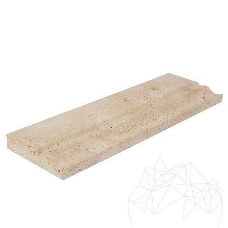 Travertino classico M10 Modanatura 10 x 30,5 x 2 cm