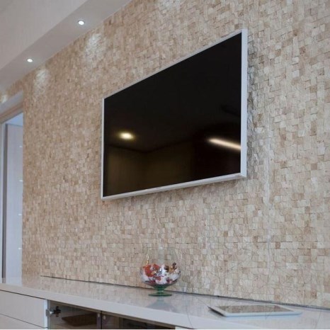 Mosaico Travertino Classico 3D Scapitat, 2,5 x 2,5 cm