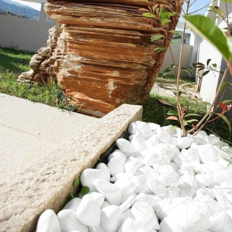 Ciottoli di marmo bianco di Thassos, 3-6 cm KG
