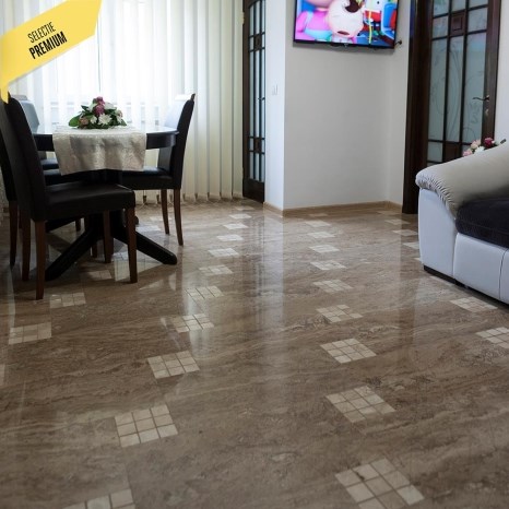 Travertino Latte PREMIUM Lucido, 61 x 30,5 x 1,2 cm