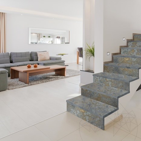 Ardesia Multicolore Ardesia Step Noisette Natur, 120 x 33 x 2 cm