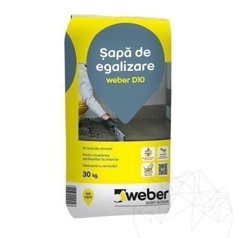 Massetto livellante - Weber D10, 30 kg