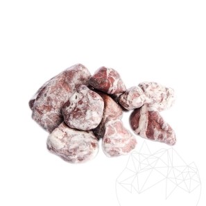 Ciottoli Marmo Rosso Atlas, 2-4 cm Borsa 20 KG