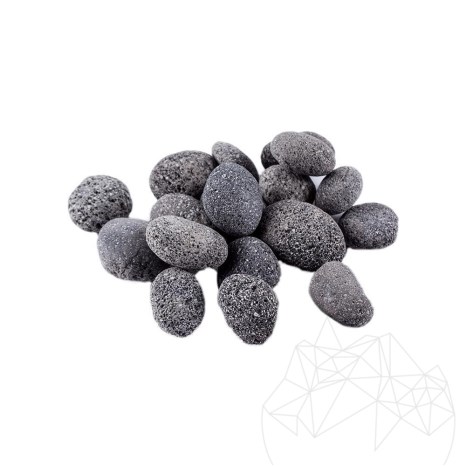 Ciottoli Nero Lava Sacco, 20 kg