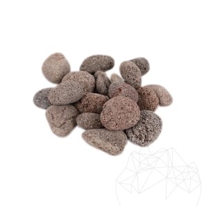 Ciottoli Rosso Lava Sacco, 20 kg