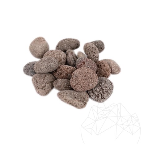 Ciottoli Rosso Lava Sacco, 20 kg