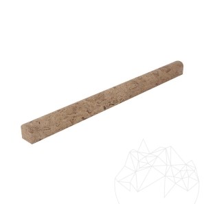 M2 Bacchetta in travertino Latte, 2 x 2 x 30.5 cm