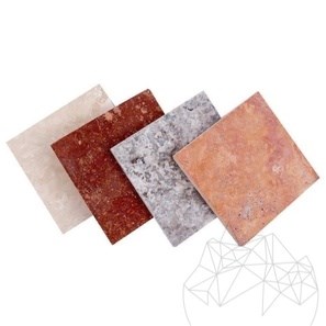 Campione-Travertin Classic PREMIUM Tappetino per taglio trasversale, 30.5 x 30.5 x 1.2 cm