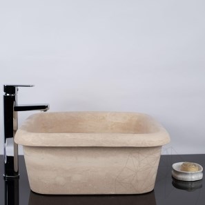 Lavello Arco Travertine Classic SCAS2, 47 x 47 x 19 cm
