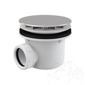 Sifone per vasca Alca Plast, cromato