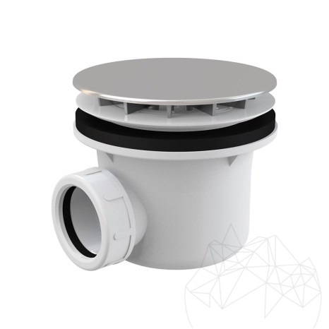 Sifone per vasca Alca Plast, cromato