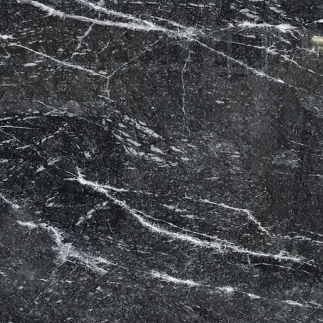 Lastra di marmo lucido Black Storm, 2 cm