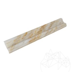 Bordo Marmo Arabescato Oro M17, 4.8 x 30.5 cm