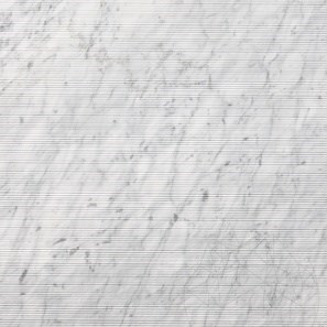 Lastra di Marmo Carrara White Flute Design  2CM