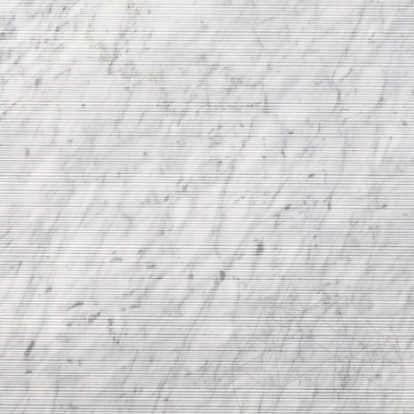 Lastra di Marmo Carrara White Flute Design  2CM
