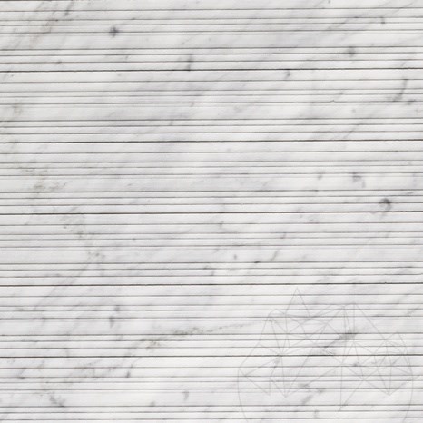 Lastra di Marmo Carrara White Step Design 2CM