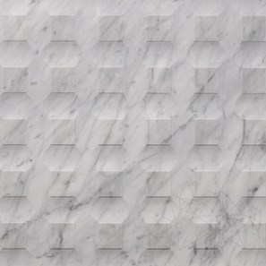 Lastra di Marmo Carrara White Stud H Design 2CM